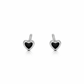 heart stud earrings