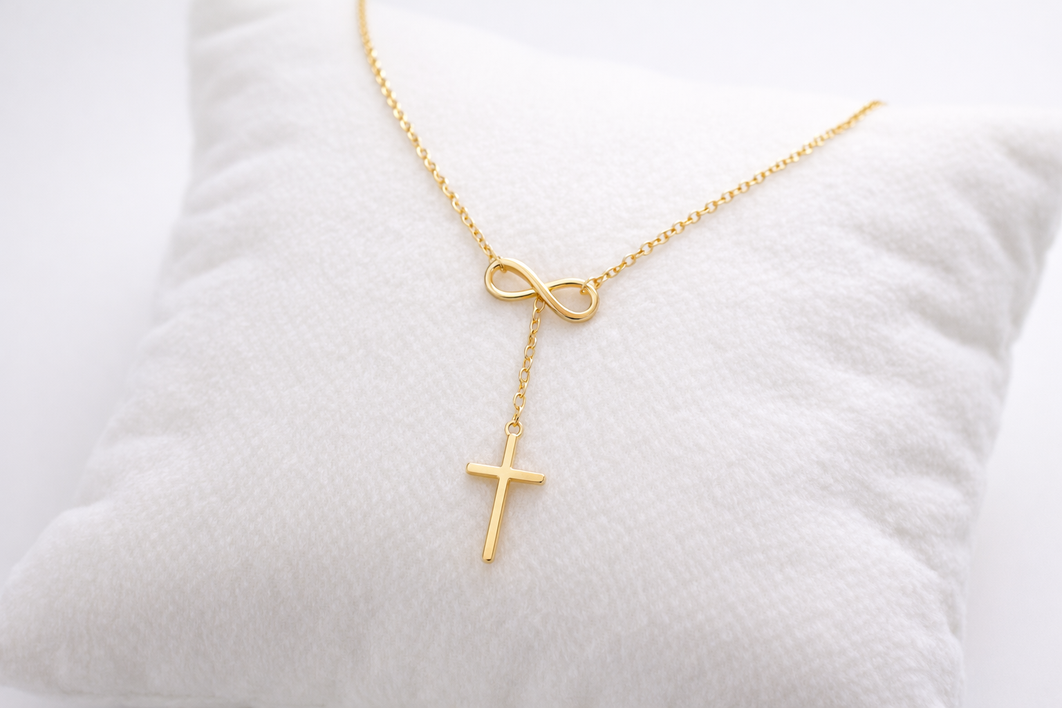 cross infinity necklace