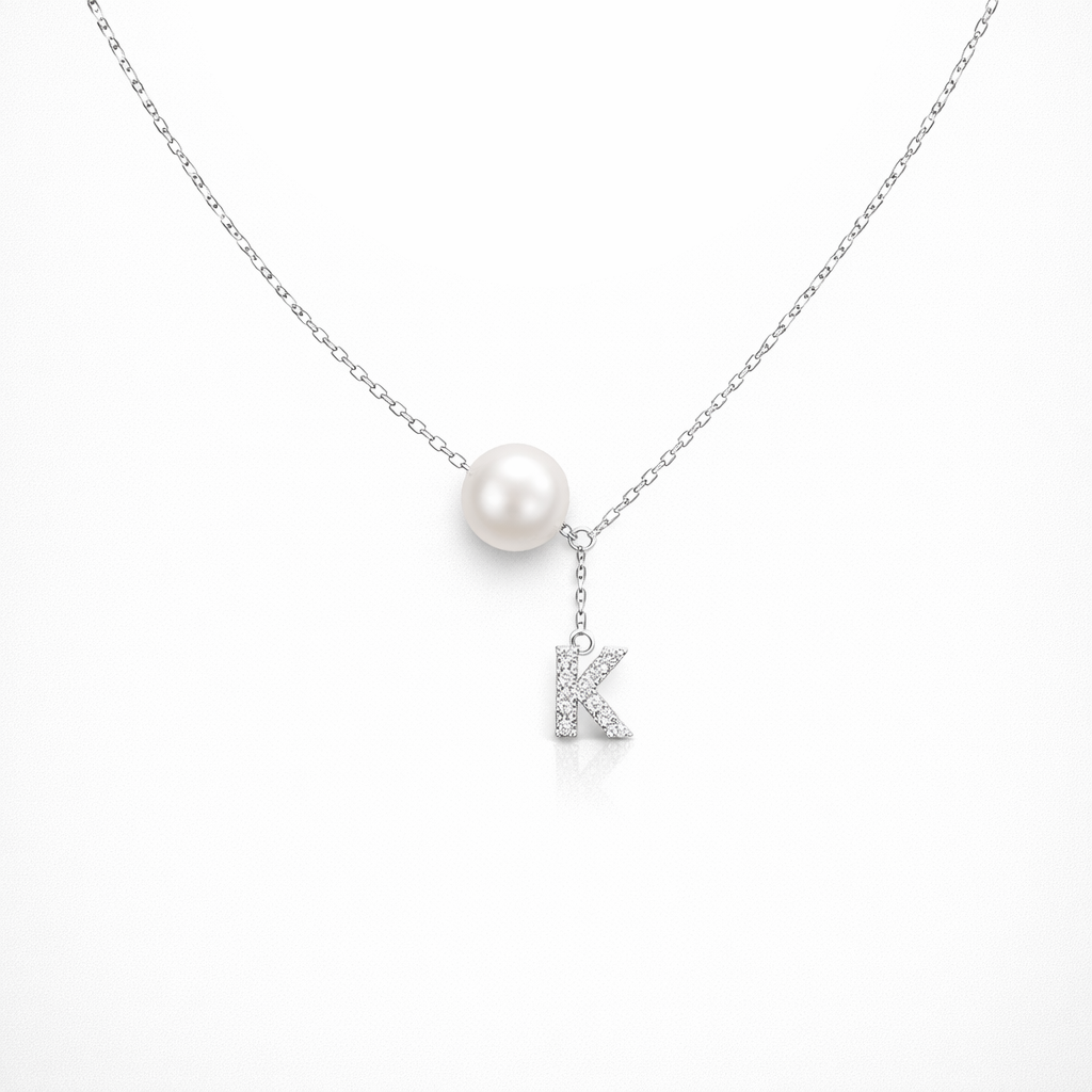 K NECKLACE PEARL