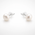 pearl stud earrings