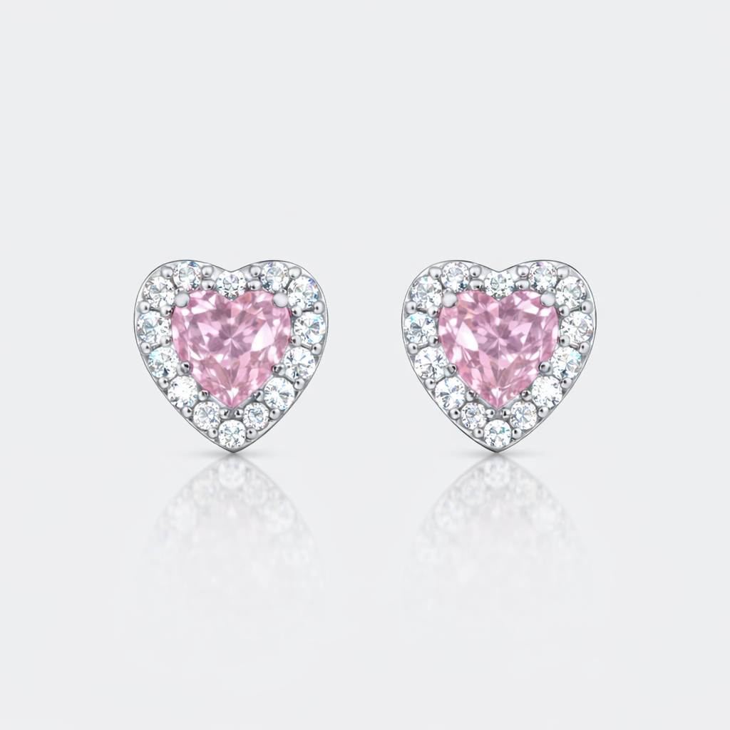 heart earring studs