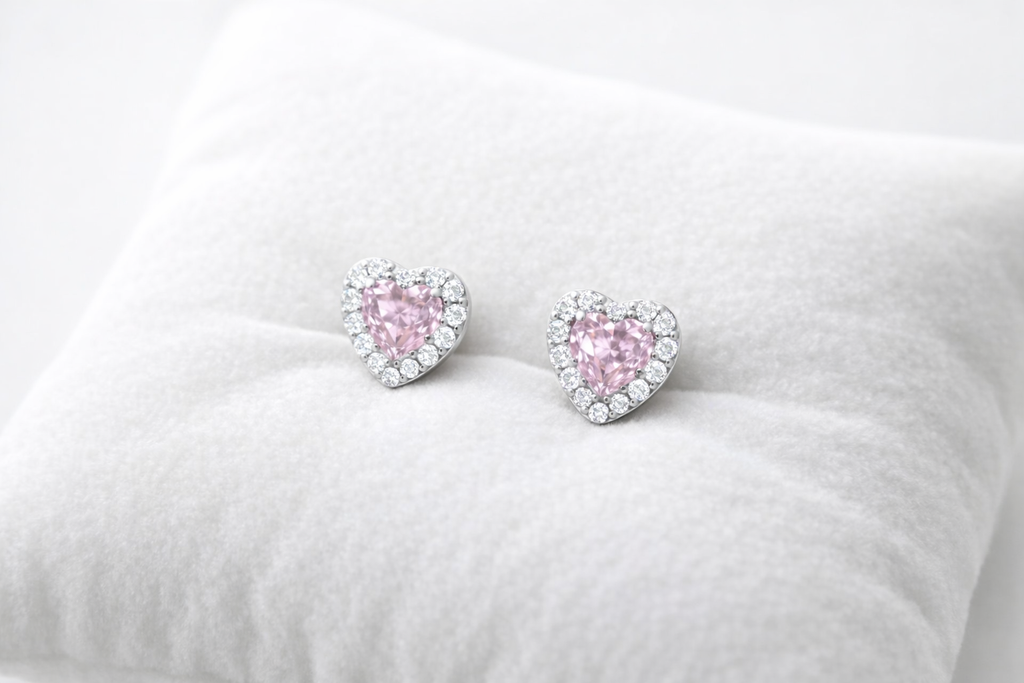 heart earring studs