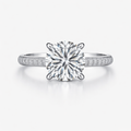 Diamond ring with a white background